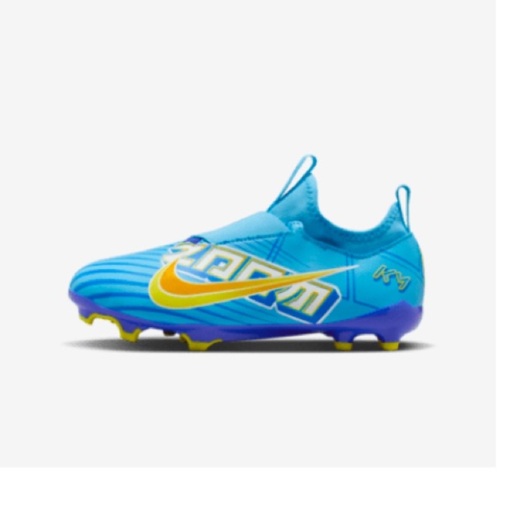 Nike Jr. Mercurial Zoom Vapor Soccer Cleats - Blue and White